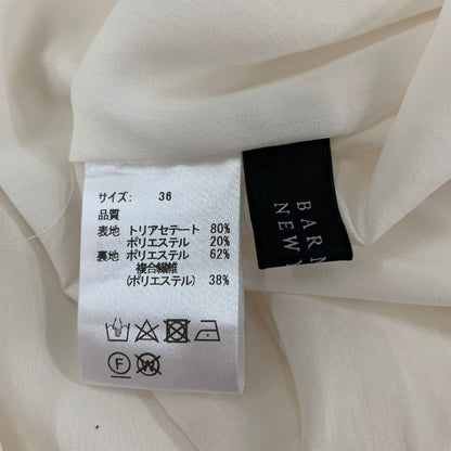 中古◆バーニーズニューヨーク ワンピース ロング ノースリーブ ホワイト レディース サイズ36 BARNEYS NEW YORK 【AFB24】