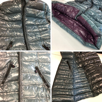 中古■モンクレール ダウンジャケット モカ ブルー系  サイズ2 レディース MONCLER MOKA GIUBBOTTO 【AFA21】