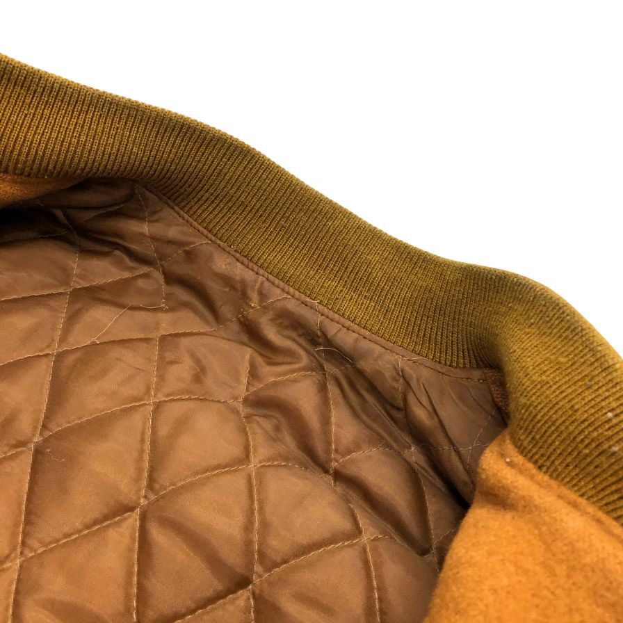 中古◆スクープボーイズ スタジャン レザー切替 ブラウン メンズ サイズS-44 Scoop boys 【AFA20】