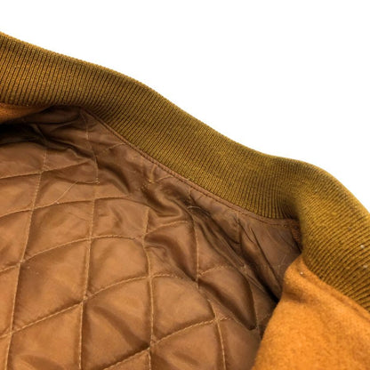 中古◆スクープボーイズ スタジャン レザー切替 ブラウン メンズ サイズS-44 Scoop boys 【AFA20】