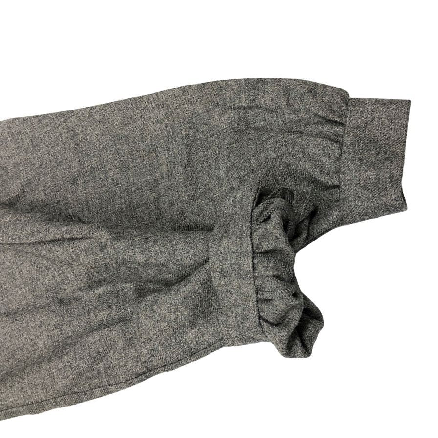 中古◆クリスチャンディオール プレタポルテ ジャケット バンドカラー ウール レディース サイズ7 グレー系 Christian Dior PRET-A-PORTER 【AFB48】