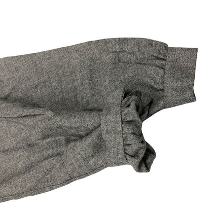 中古◆クリスチャンディオール プレタポルテ ジャケット バンドカラー ウール レディース サイズ7 グレー系 Christian Dior PRET-A-PORTER 【AFB48】