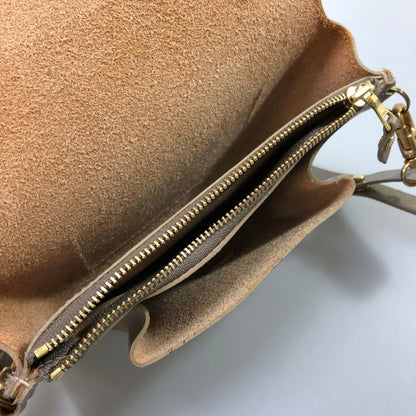 グレンロイヤル ショルダーバッグ ミディアムパース グレージュ ブライドルレザー ゴールド金具 メンズ GLENROYAL【AFI1】