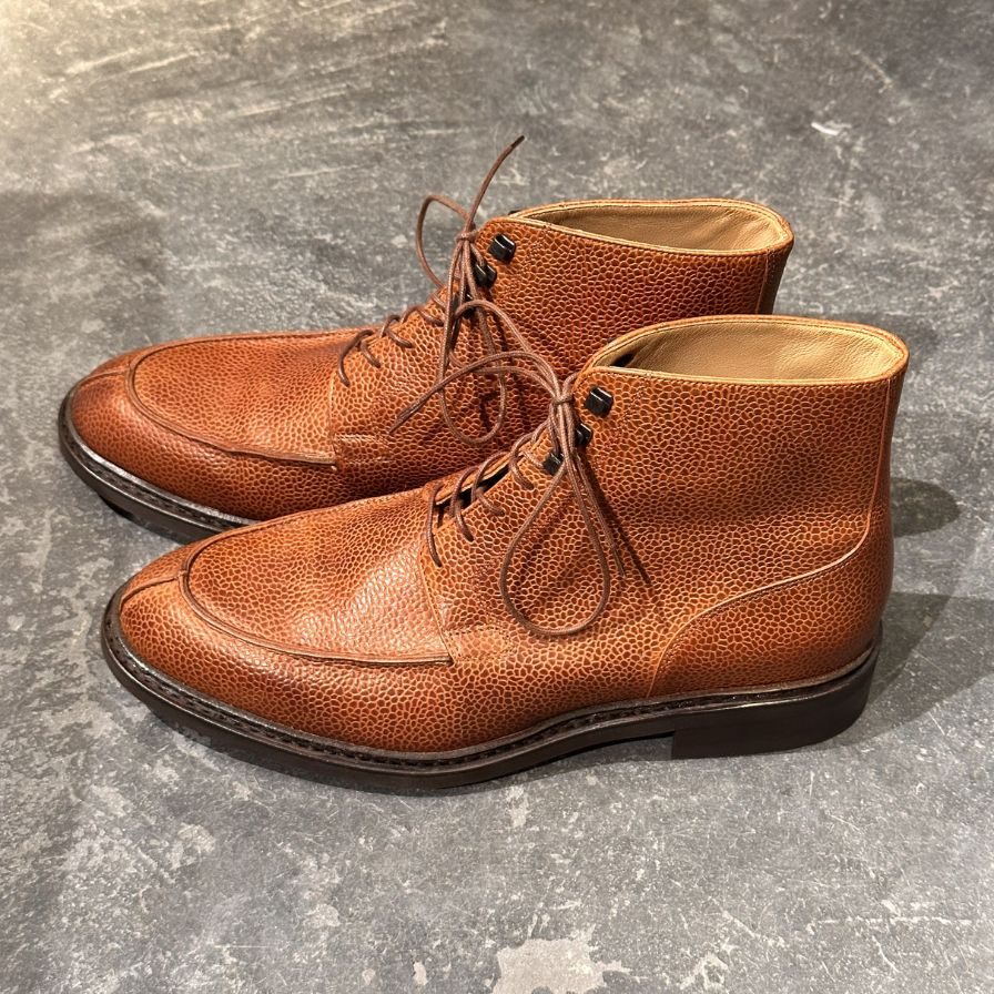 パラブーツ レザーブーツ セリニャン  Uチップ グレインレザー  ブラウン サイズUK6 メンズ PARABOOT ブーツ 約24.5cm【LA】【中古】