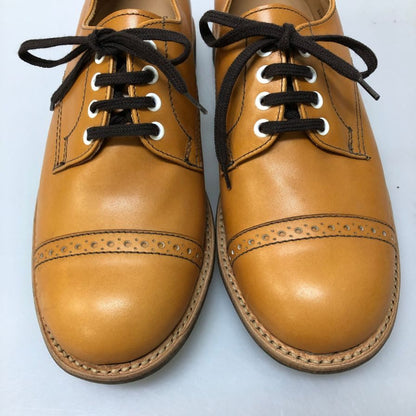 サンダース BGS コレクション パンチドキャップ、ダービー ライトブラウン サイズ6 SANDERS 約25.0cm【AFD14】