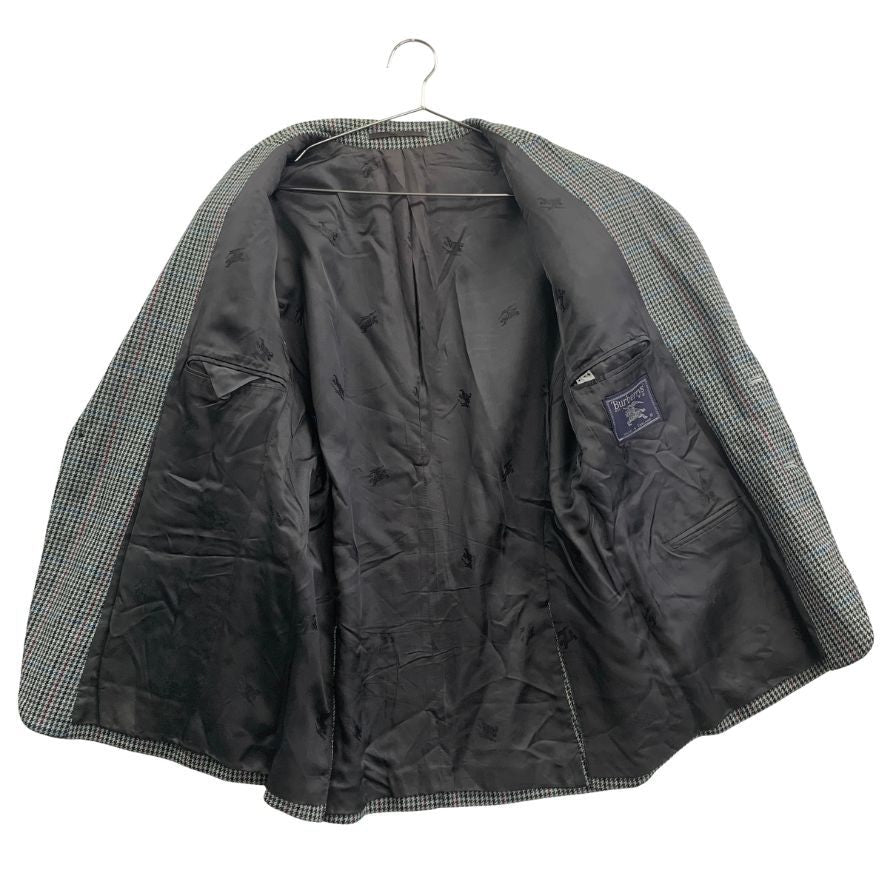 中古◆バーバリー テーラードジャケット ダブル 90S 旧タグ チェック グリーン系 メンズ サイズ 表記なし Burberry 【AFA7】