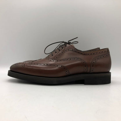マックバレンス レザーシューズ ウィングチップ カーフ ブラウン メンズ サイズ6.5 MAC BAREN'S 約25.0cm【AFD13】