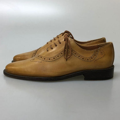 ベッタチーニ レザーシューズ 4126 メダリオン カーフ ライトブラウン サイズ40 BETTACCINI 約25.0cm【PTM1】