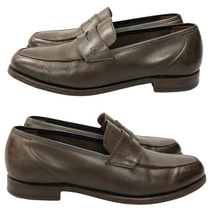 クロケット&ジョーンズ ペニーローファー リッチモンド カーフ ブラウン UK7.5F CROCKETT&JONES ビジネスシューズ 約26.0cm【LA】【中古】