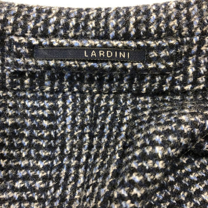 美品◆ラルディーニ ジャケット 3-B シングル ニット調  メンズ  ブルー系 サイズ 42 LARDINI 【AFA22】