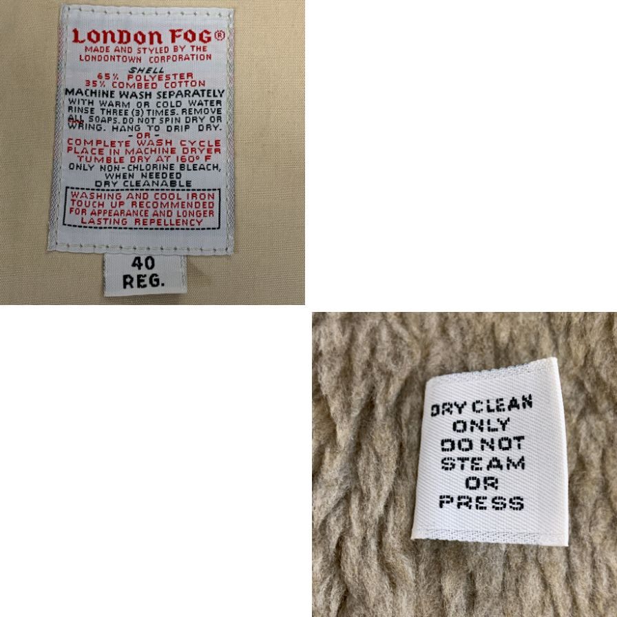 中古■ロンドンフォグ バルカラーコート 70年代 USA製 ライナー付き ベージュ メンズ サイズ40 LONDON FOG 【AFA9】