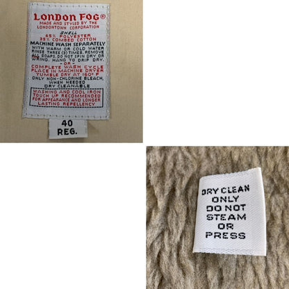 中古■ロンドンフォグ バルカラーコート 70年代 USA製 ライナー付き ベージュ メンズ サイズ40 LONDON FOG 【AFA9】