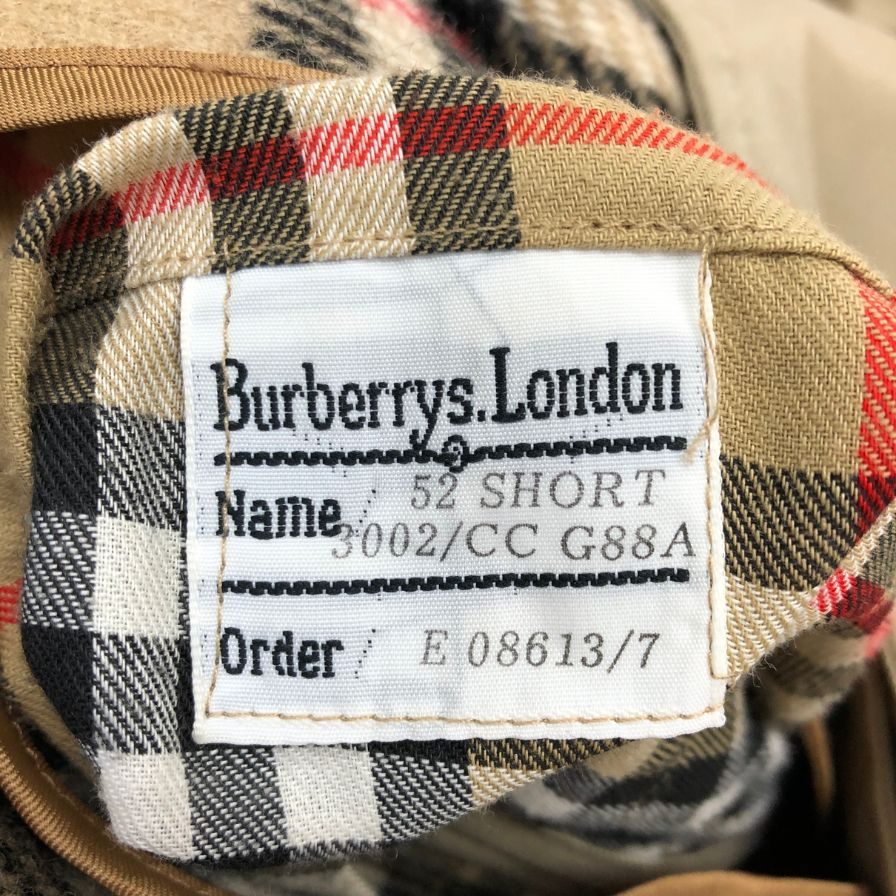 バーバリー ステンカラーコート  メンズ サイズ 52 ブラウン系 Burberry【LA】