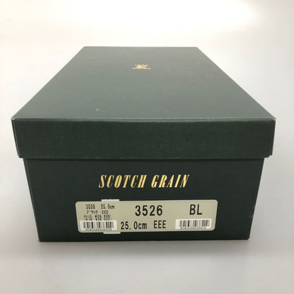 スコッチグレイン 内羽根 ストレートチップ ブラック サイズ25cm  SCOTCH GRAIN 約25.0cm【AFD2】