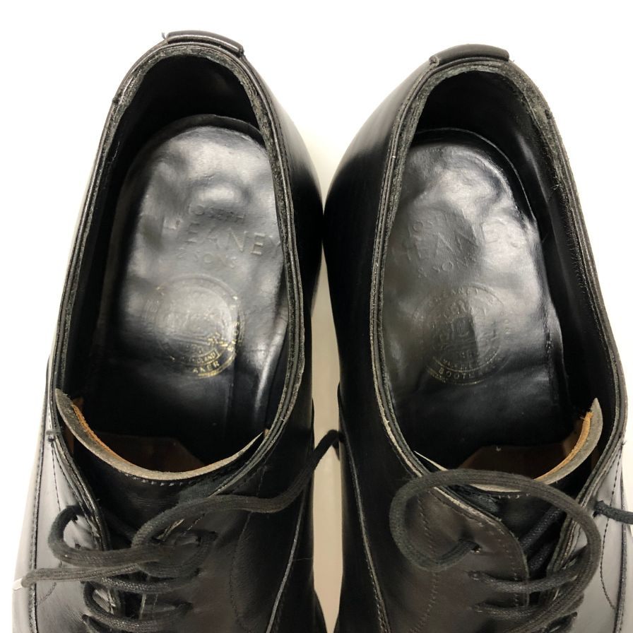 チーニー レザーシューズ キャップトゥ カーフ ブラック 6.5 CHEANEY GEOFFREY ビジネスシューズ 約24.5cm【LA】【中古】
