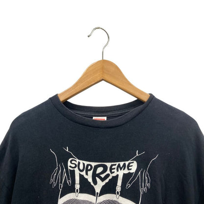 中古◆シュプリーム 12SS Tシャツ ガーターベルト ブラック メンズ サイズXL Supreme 【AFB36】