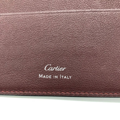 カルティエ 財布 コンパクトウォレット マストライン レザー メンズ ブラック Cartier【AFI5】