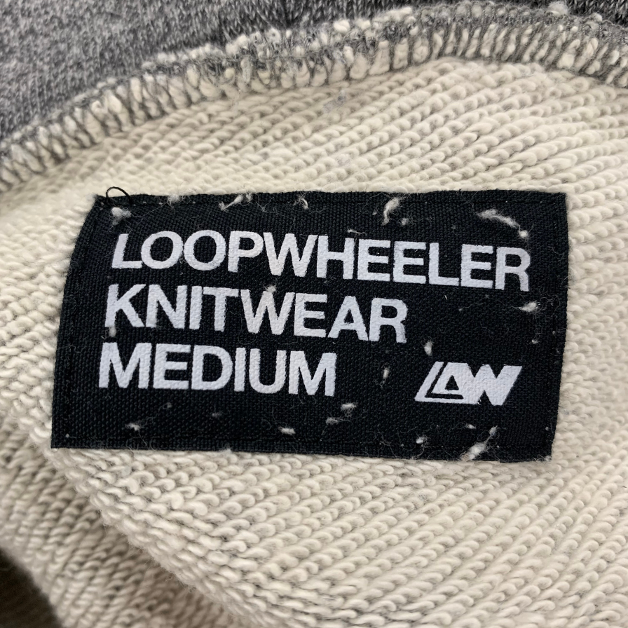 ループウィラー ゴマシオハーフジップパーカー 受注会限定 メンズ サイズＭ グレー系 Loopwheeler kinitwear 【AFA24】