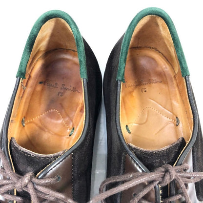 ポールスミス レザーシューズ スエード プレーントゥ ダークブラウン メンズ UK6 Paul smith 約24.5cm【AFD8】