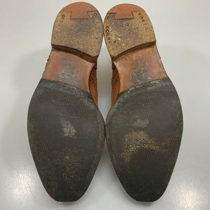クロケット＆ジョーンズ フルブローグ ダウニング DOWNING 330ラスト メンズ ブラウン サイズUK7.5E  Crockett & Jones 約26.0cm【AFC4】