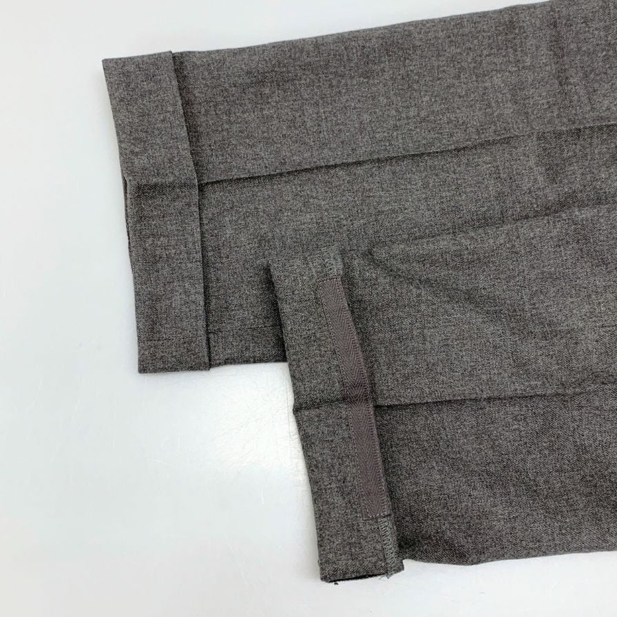 エディフィス ラブークル スラックス ウール メンズ サイズ2 グレー EDIFICE　LA BOUCLE 【AFB30】