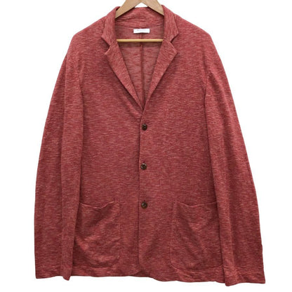 美品◆ボリオリ カーディガン コットン ポリエステル レッド系 サイズL BOGLIOLI 【AFB32】