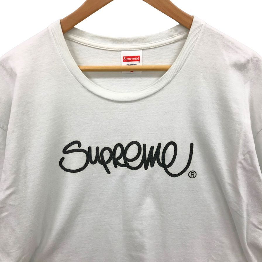 中古◆シュプリーム Tシャツ 22SS ハンドスタイル USA製 コットン メンズ サイズXL ホワイト Supreme 【AFB38】
