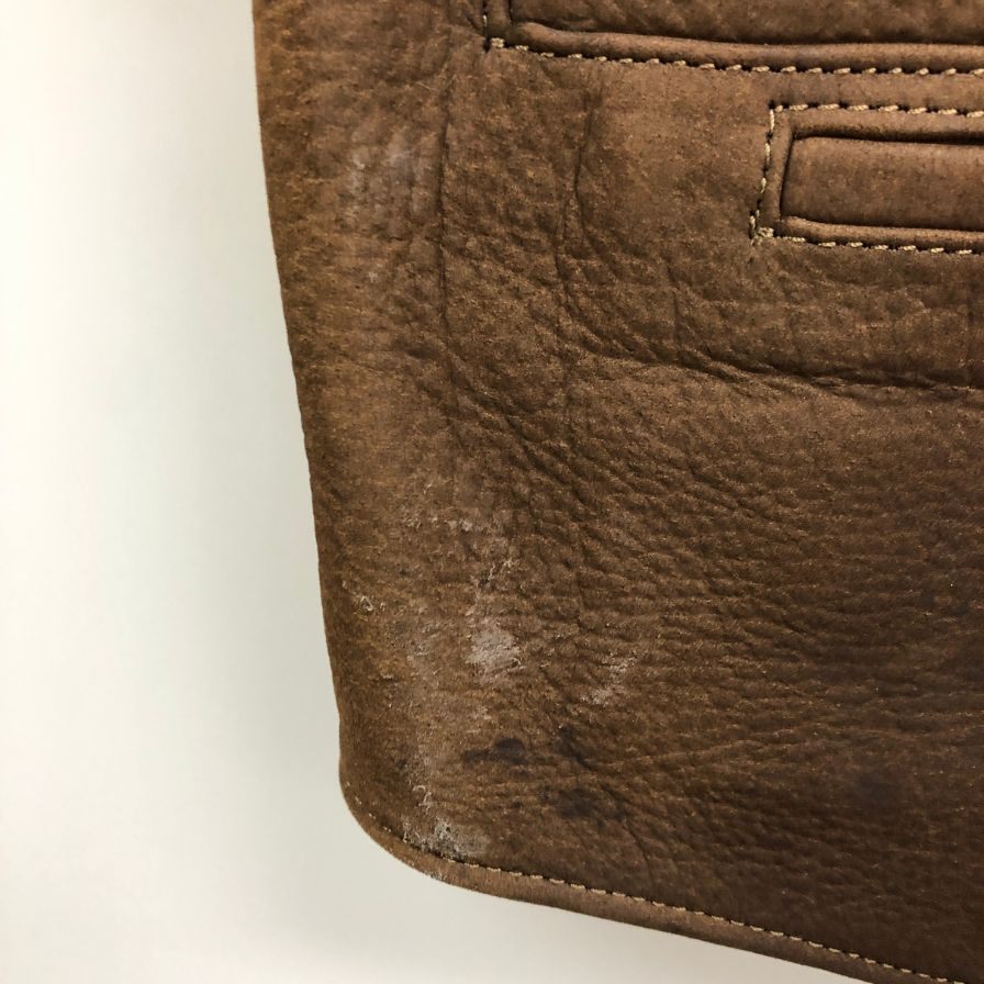 美品◆コロナドレザー バイソン ベスト コンチョ ホルスター 切り替え バイソンレザー ブラウン サイズ40 CORONADO LEATHER 【AFB24】