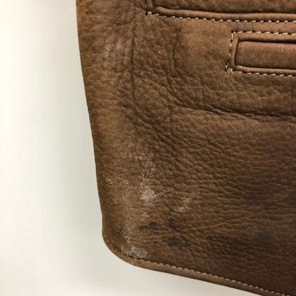 美品◆コロナドレザー バイソン ベスト コンチョ ホルスター 切り替え バイソンレザー ブラウン サイズ40 CORONADO LEATHER 【AFB24】