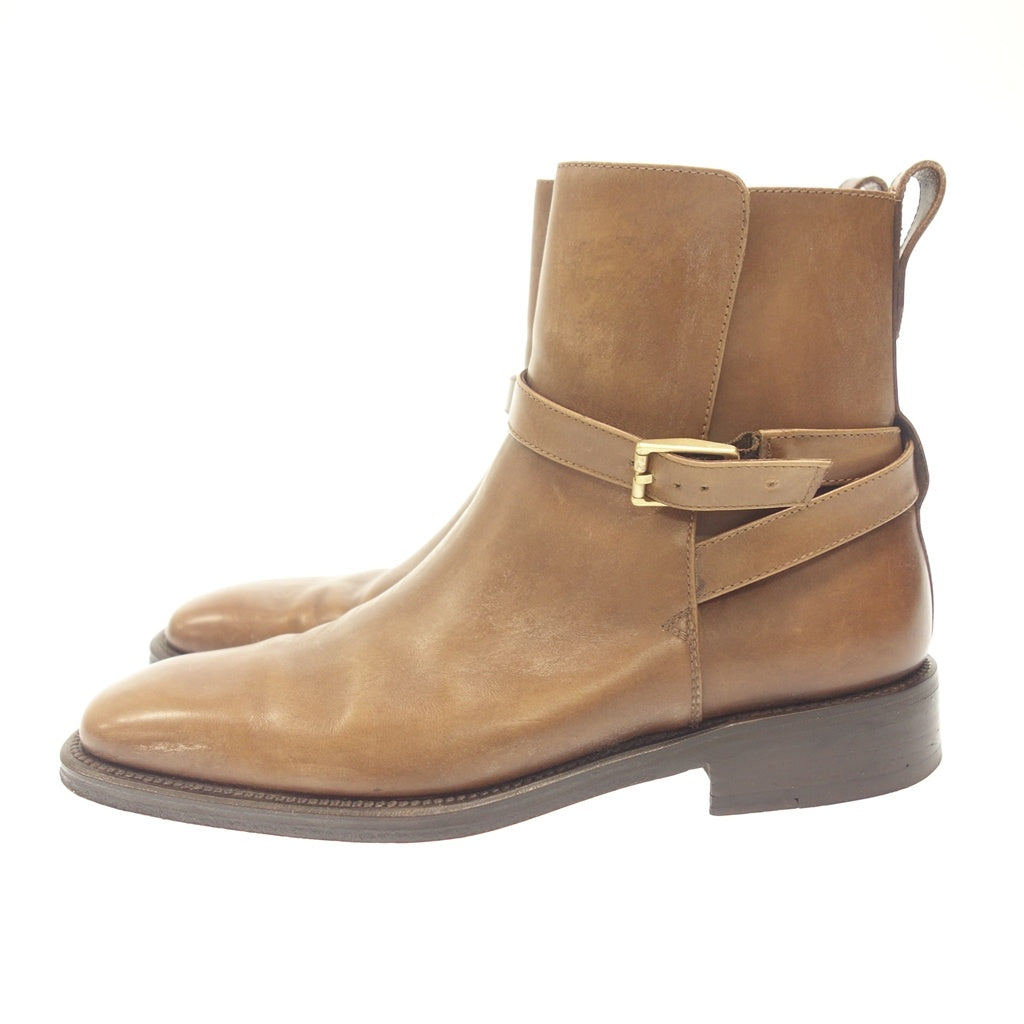 Good Condition◆Salvatore Ferragamo Leather Shoes Jodhpur Boots Men's Brown Size 7 Salvatore Ferragamo [AFC5] 