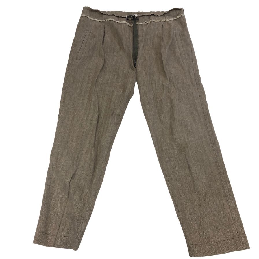 ブルネロ クチネリ コットン＆リネン パンツ メンズ サイズUSA4  ブラウン系 Brunello Cucinelli 【AFB6】