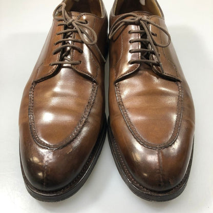 エドワードグリーン レザーシューズ Uチップ ドーバー ブラウン UK7E 32ラスト EDWARD GREEN DOVER ビジネスシューズ 約25.5cm【LA】【中古】