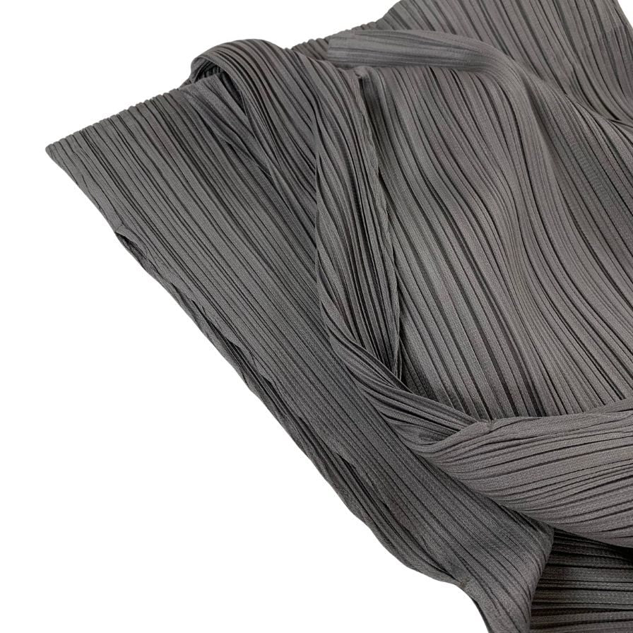 PLEATS PLEASE プリーツワンピース サイズ4 グレー daily daily super stretch pleats one piece / ash gray [FREE