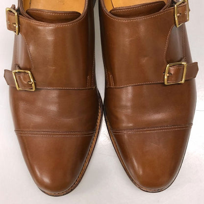ジョンロブ ウィリアム ダブルモンク 9795 メンズ サイズ 7.5EE ブラウン JOHN LOBB ビジネスシューズ 約26.0cm【LA】【中古】