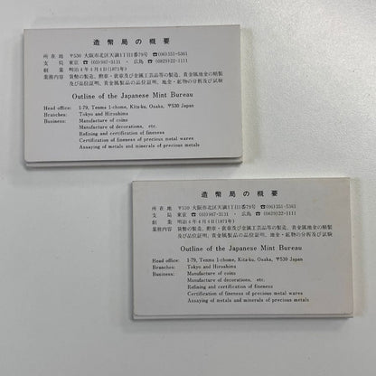 【2セット】大蔵省造幣局 昭和61年 1986 天皇陛下御在位六十年記念 500円白銅貨幣入り【AFB53】【中古】