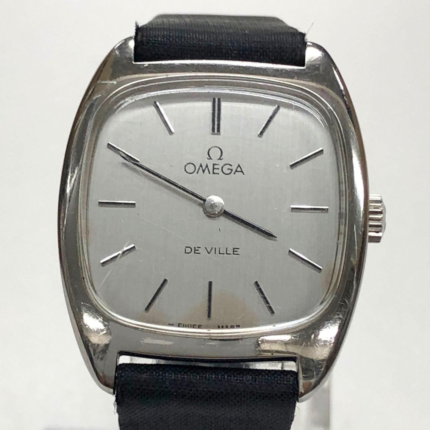 オメガ 腕時計 デビル クオーツ スクエア 白文字盤 レディース OMEGA【AFI7】