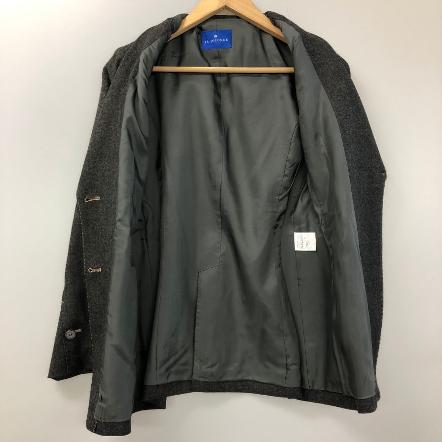 美品◆ラジョコンダ ウール テーラードジャケット グレー レディース サイズMJ-9 LA JOCONDE 【AFA18】