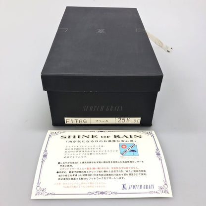 スコッチグレイン レザーシューズ ストレートチップ シャインオアレイン F1766 SGソール メンズ サイズ 25.5cmEEE ブラック SCOTCH GRAIN 約25.5cm【AFD9】