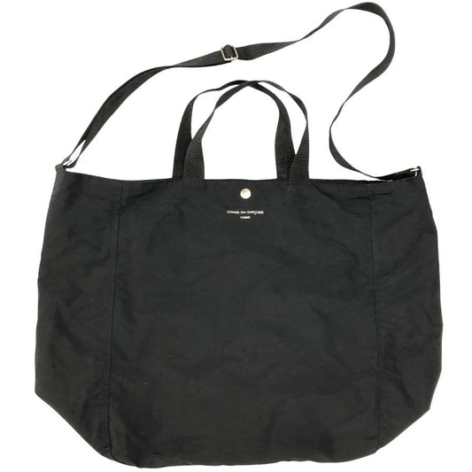 コムデギャルソン オム ショルダーバッグ 綿ナイロングログラン 2Way トート  HN―K 292 ブラック COMME des GARCONS HOMME【AFE6】
