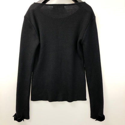 中古◆ルネ カーディガン リブ ウール ニット ブラック レディース サイズ38 Rene 【AFB4】
