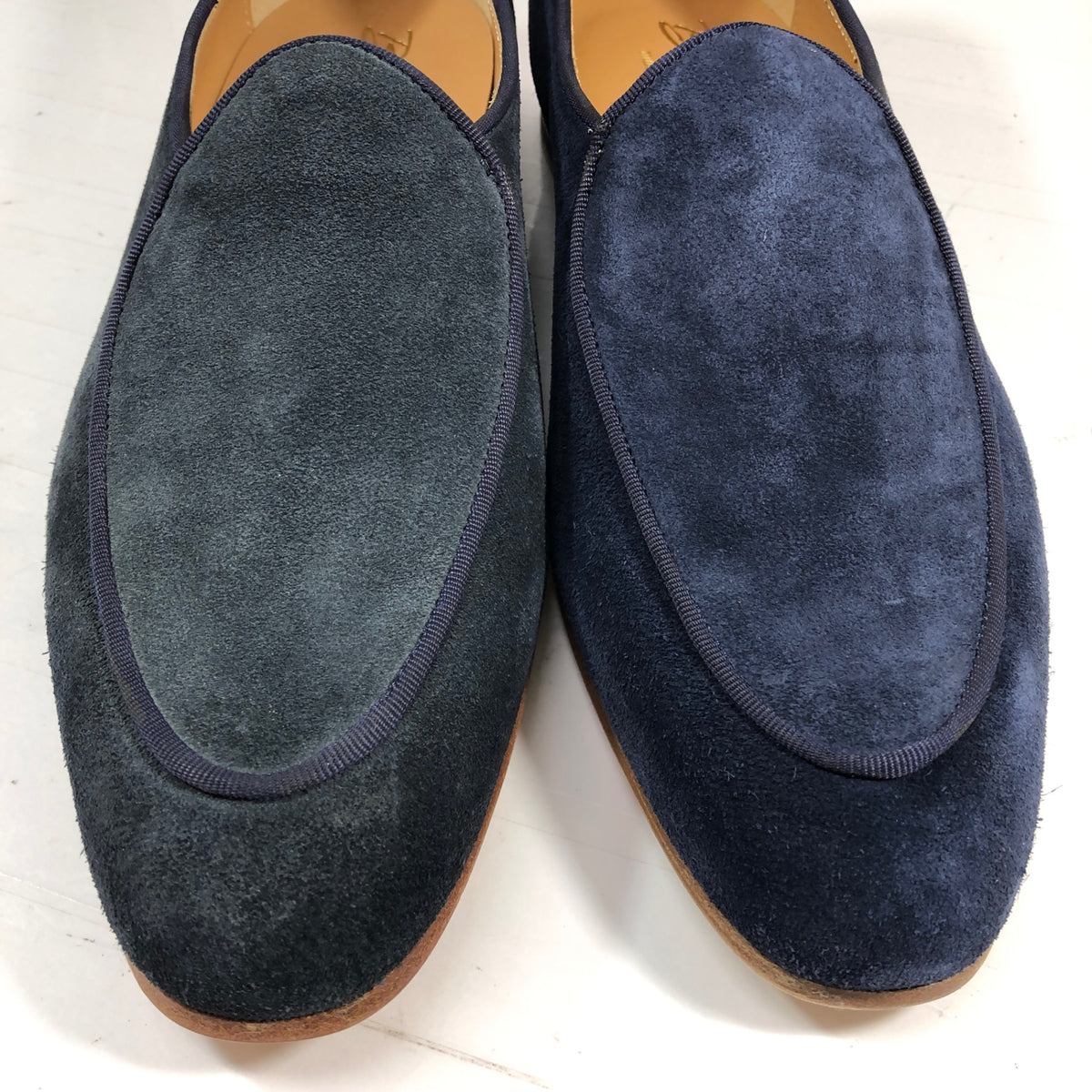 ベッタチーニ スリッポン スエード メンズ ネイビー サイズ41 メンズ BETTACCHINI 約25.5cm【AFD5】