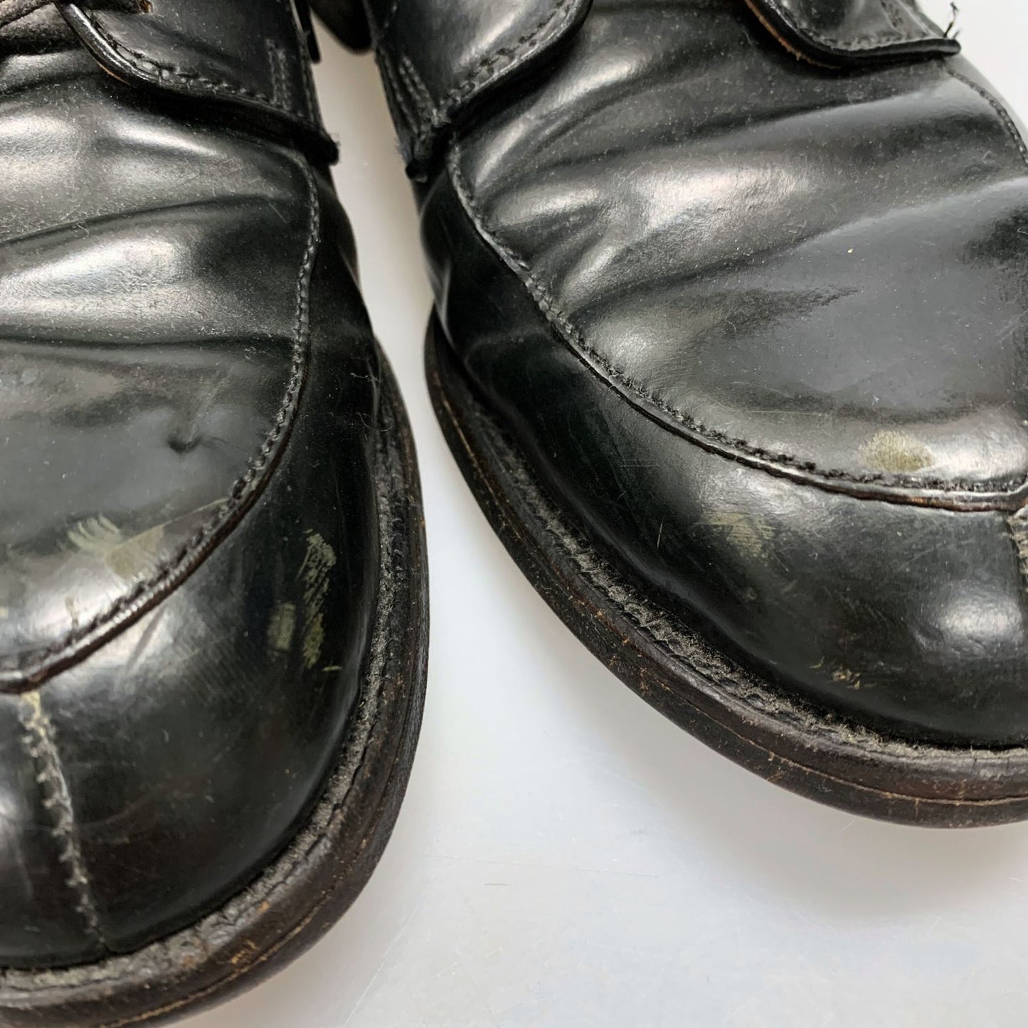 オールデン レザーシューズ 54331 Vチップ コードバン ブラック サイズUS9D Alden ビジネスシューズ 約27.0cm【LA】【中古】