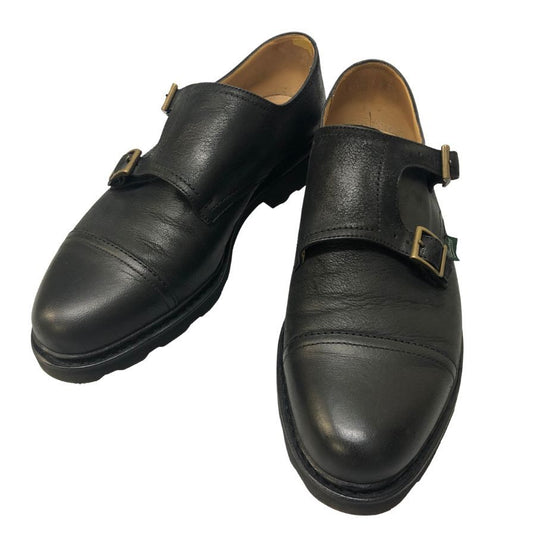 パラブーツ ウィリアム ダブルモンク リスレザー ブラック サイズUK8 Paraboot ビジネスシューズ 約26.5cm【LA】【中古】