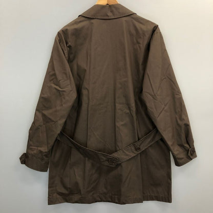 美品◆グレンフェル ショートコート ジャケット ベルト付き コットン メンズ ブラウン サイズ36 GRENFELL 【AFB10】