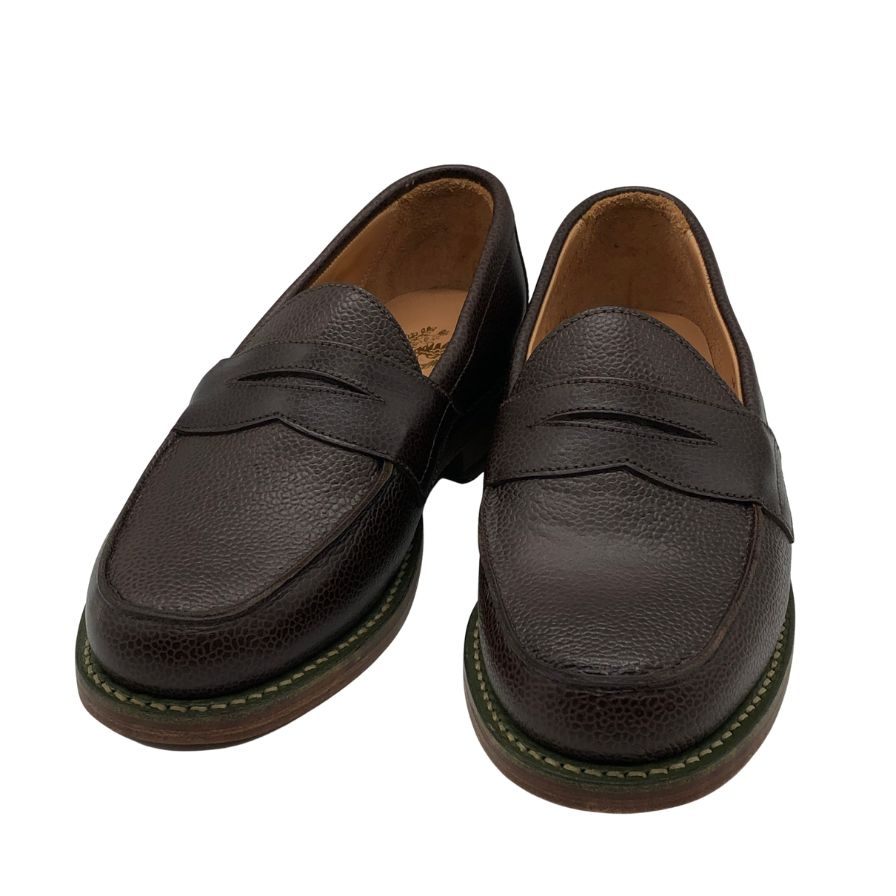 マーク マクナイリー コインローファー  シボレザー ブラウン サイズUS7 MARK MCNAIRY 約25.0cm【AFD9-2】
