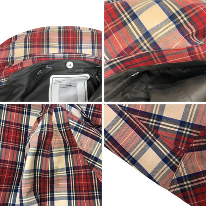中古◆ヴィズヴィム ビズビム PFD ジャケット コットン ラミネート加工 ゴアテックス チェック メンズ レッド サイズM VS0001557 visvim 【AFB52】