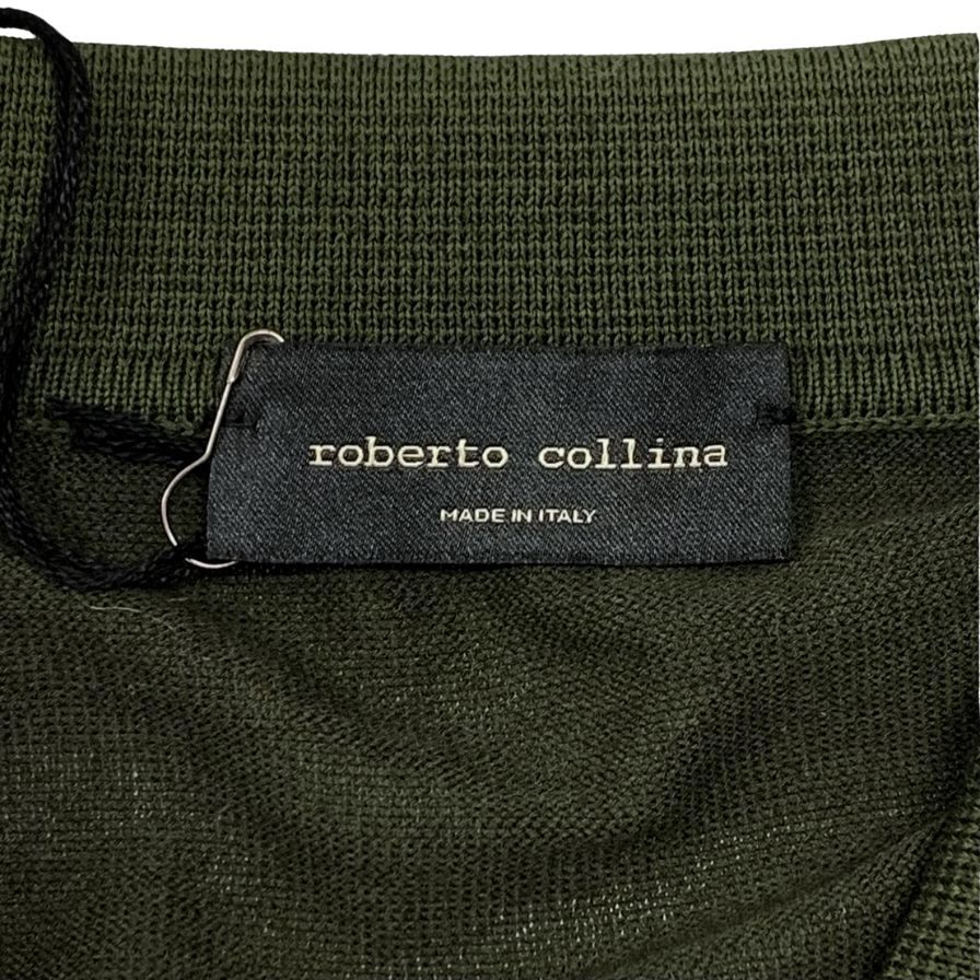 未使用◆ロベルトコリーナ 半袖コットンポロシャツ メンズ 48サイズ Roberto Collina 【AFB23】