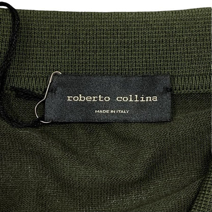 未使用◆ロベルトコリーナ 半袖コットンポロシャツ メンズ 48サイズ Roberto Collina 【AFB23】