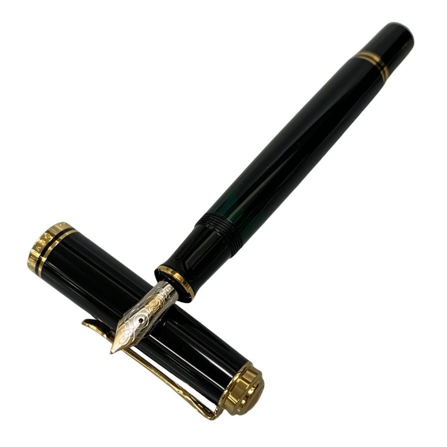 ペリカン 万年筆 スーベレーン ペン先14C-585 ブラック×ゴールド Pelikan Souveran【AFI18-2】