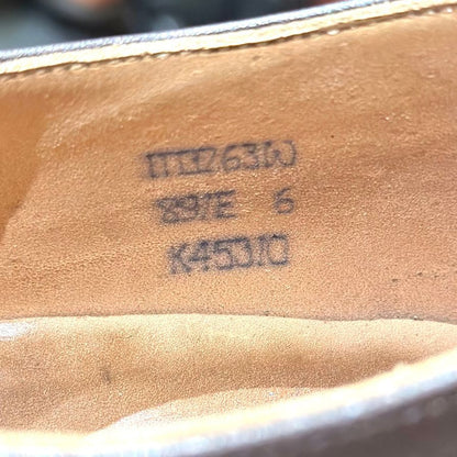 ロイドフットウェア レザーシューズ ストレートチップ  ダークブラウン  サイズUK6 Lloyd Footwear  約24.5cm【LA】【中古】